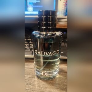 Dior Fragrance Bottle with Black and Clear Design